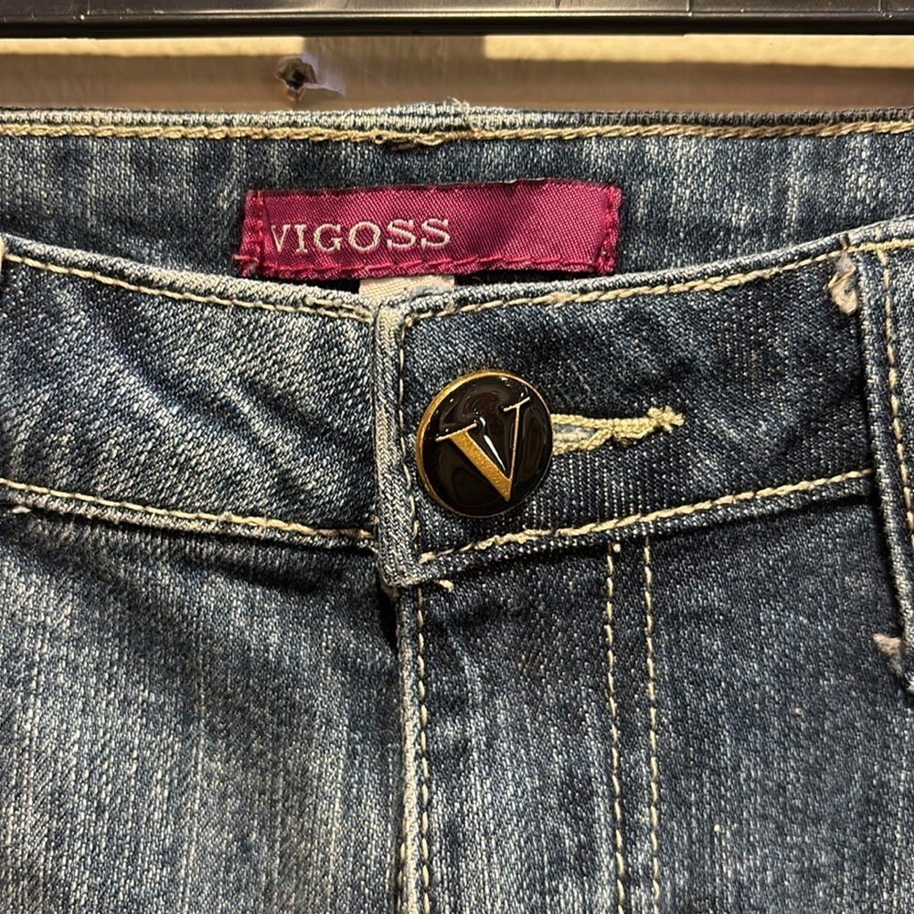 Vigoss Women's Capris Blue Jeans - Picture 2 of 6